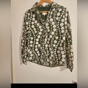 Sezane Large green patterned blouse